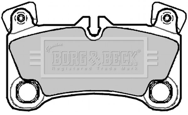 BORG & BECK Комплект тормозных колодок, дисковый тормоз BBP2092